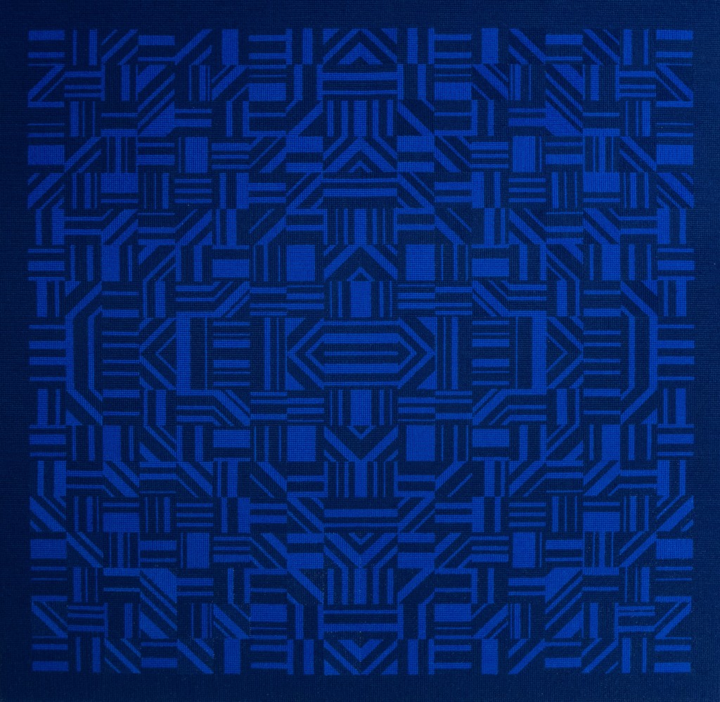 22-Tapisserie-Losange bleu